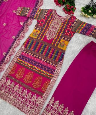 New Designer Heavy Fuax Georgette Pakistani  Suit