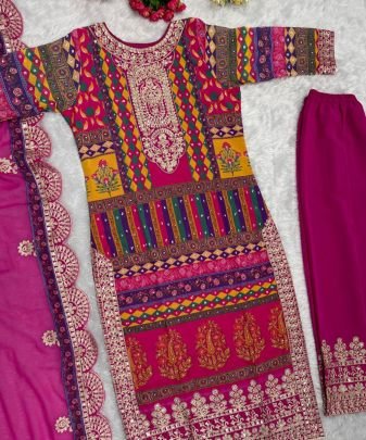 New Designer Heavy Fuax Georgette Pakistani  Suit