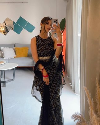 NEW DESIGNER HEAVY FUAX GEORGETTE DIGITAL PRINT AND FANCY BELT TOP PLAZZO AND DUPATTA SET