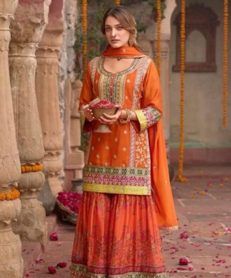 New Designer Heavy Pakishtani Sharara Suit Set