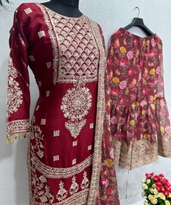 New Designer Heavy Pakishtani Sharara Suit Set