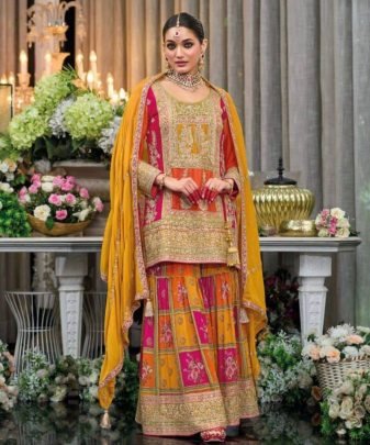New Designer Heavy Pakishtani Sharara Suit Set
