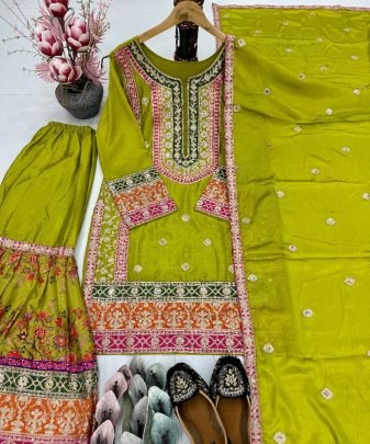 New Designer Heavy Pakishtani Sharara Suit Set