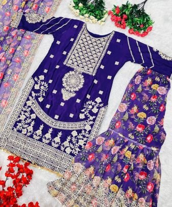New Designer Heavy Pakishtani Sharara Suit Set