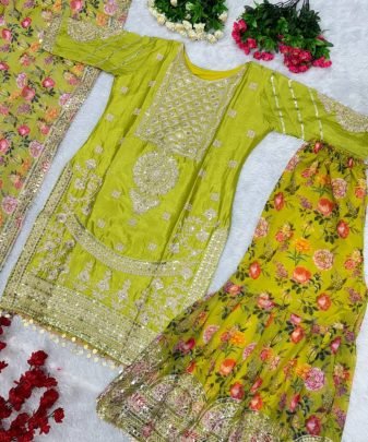 New Designer Heavy Pakishtani Sharara Suit Set