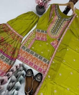 New Designer Heavy Pakishtani Sharara Suit Set
