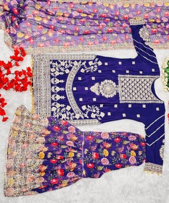 New Designer Heavy Pakishtani Sharara Suit Set