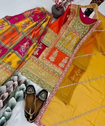 New Designer Heavy Pakishtani Sharara Suit Set