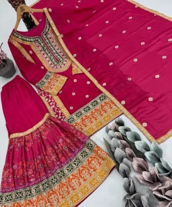 New Designer Heavy Pakishtani Sharara Suit Set