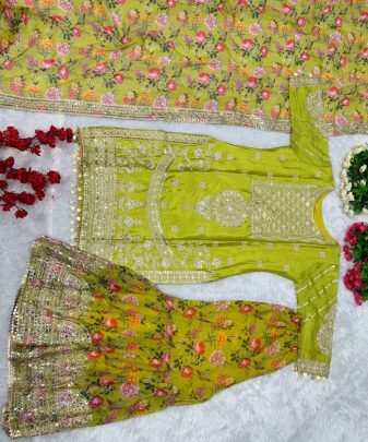 New Designer Heavy Pakishtani Sharara Suit Set