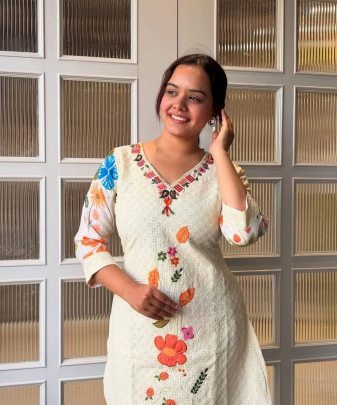 New Designer Heavy Pure Cotton Digital Print Top With Bottom