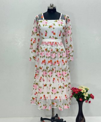 New Designer Heavy  Soft Net Anarkali Fancy Gown