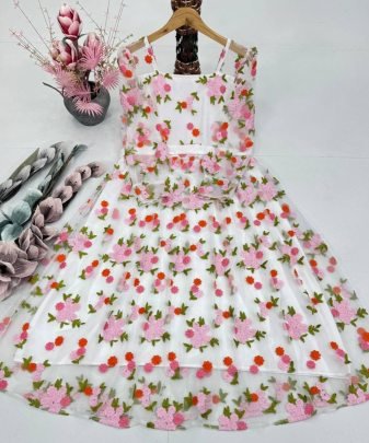 New Designer Heavy  Soft Net Anarkali Fancy Gown