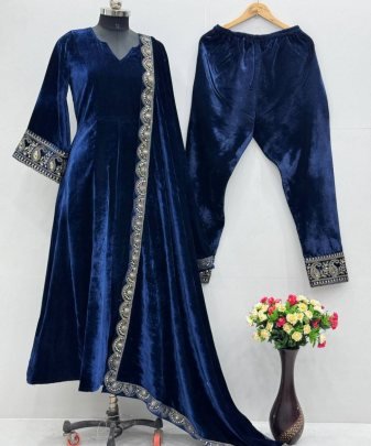 New Designer Party Wear Gown   With Pent Dupatta