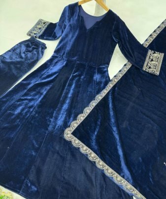 New Designer Party Wear Gown   With Pent Dupatta