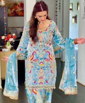 New Designer Wear Heavy Embroidery Chine Sequence Party Wear Collection