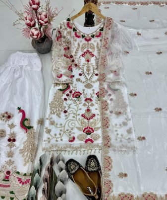 New Designer Wear Heavy Embroidery Chine Sequence Party Wear Collection