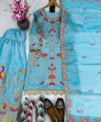 New Designer Wear Heavy Embroidery Chine Sequence Party Wear Collection