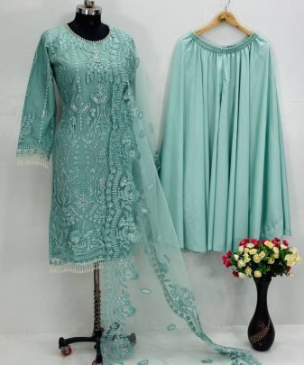 New Designer Wear Heavy Embroidery Chine Sequence Party Wear Collection