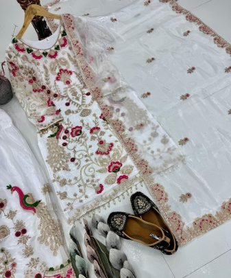 New Designer Wear Heavy Embroidery Chine Sequence Party Wear Collection