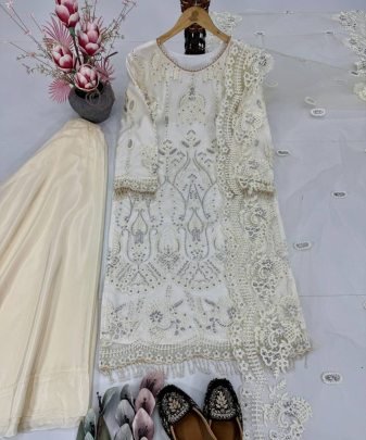 New Designer Wear Heavy Embroidery Chine Sequence Party Wear Collection
