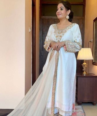 New Designer Wear Heavy Work 3 Pis Suit Set