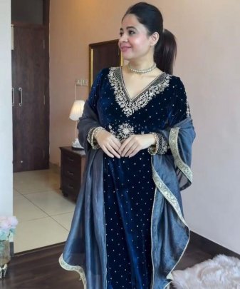 New Designer Wear Heavy Work 3 Pis Suit Set