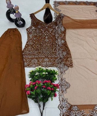 Party Wear Designer 3 Pis Suit Collection