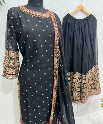 Teo Colours New Designer Heavy Pakishtani Sharara Suit Set